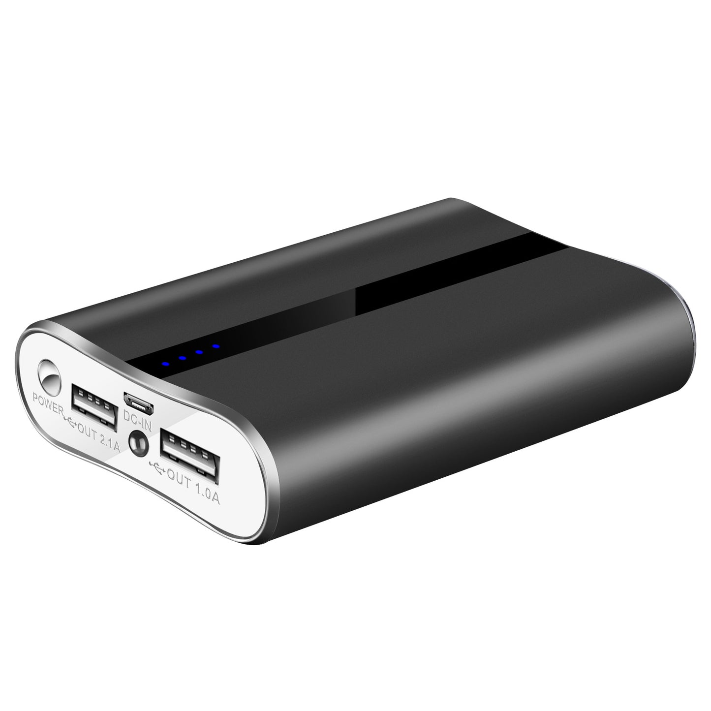 1Pc 12000mAh Portable Charger With Dual USB 3.1A Output Power Bank Ultra-Compact External Battery Pack Fast Charging