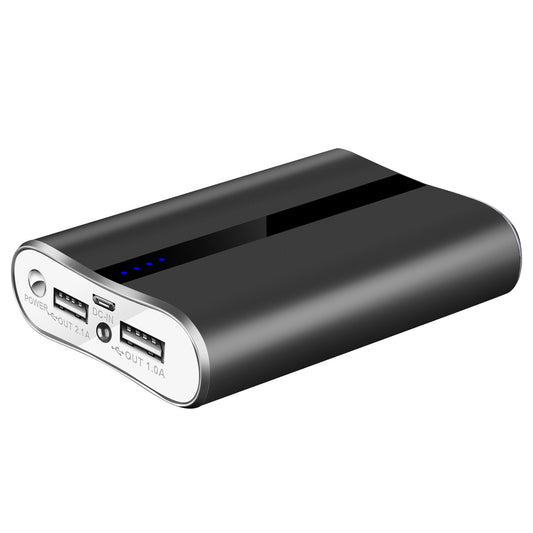 1Pc 12000mAh Portable Charger With Dual USB 3.1A Output Power Bank Ultra-Compact External Battery Pack Fast Charging
